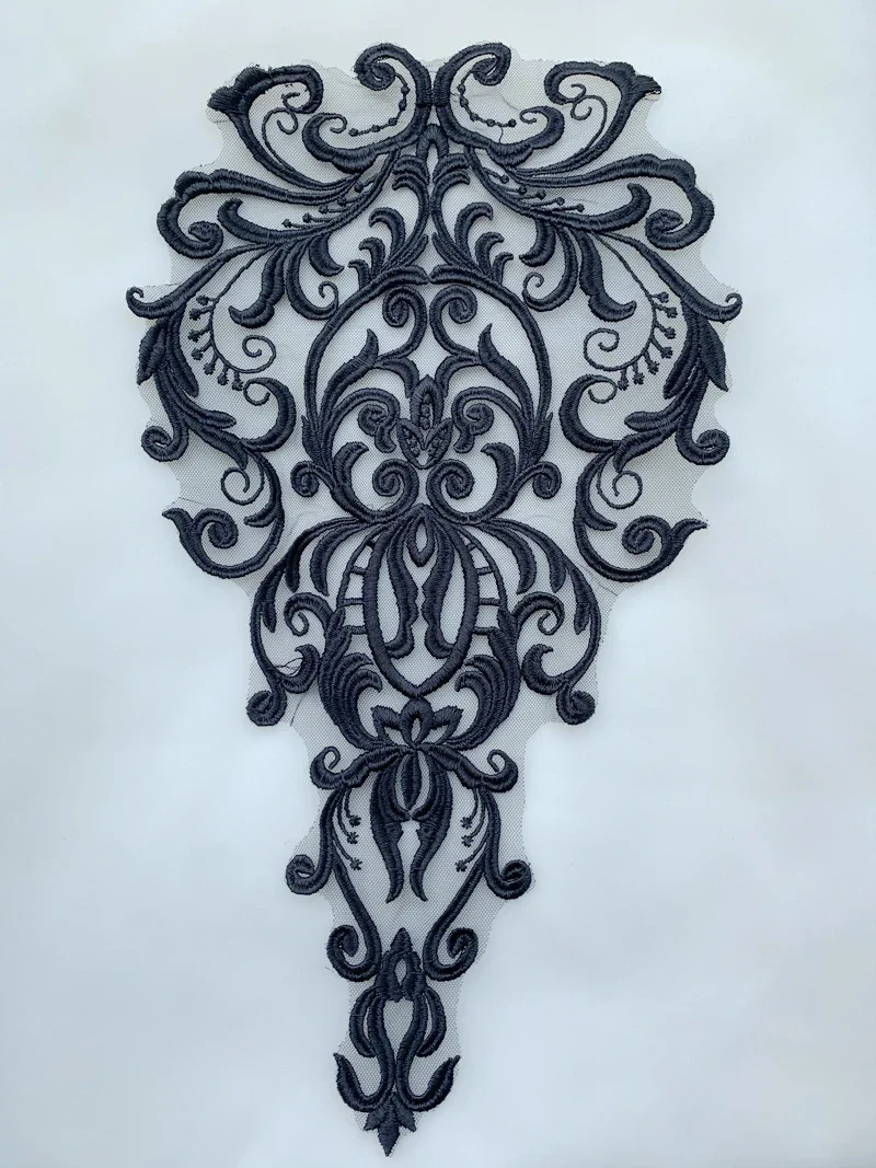 New High-quality European Pattern Embroidered Lace Decal Fabric,handmade Wedding Veil,clothing Background Decoration Accessories
