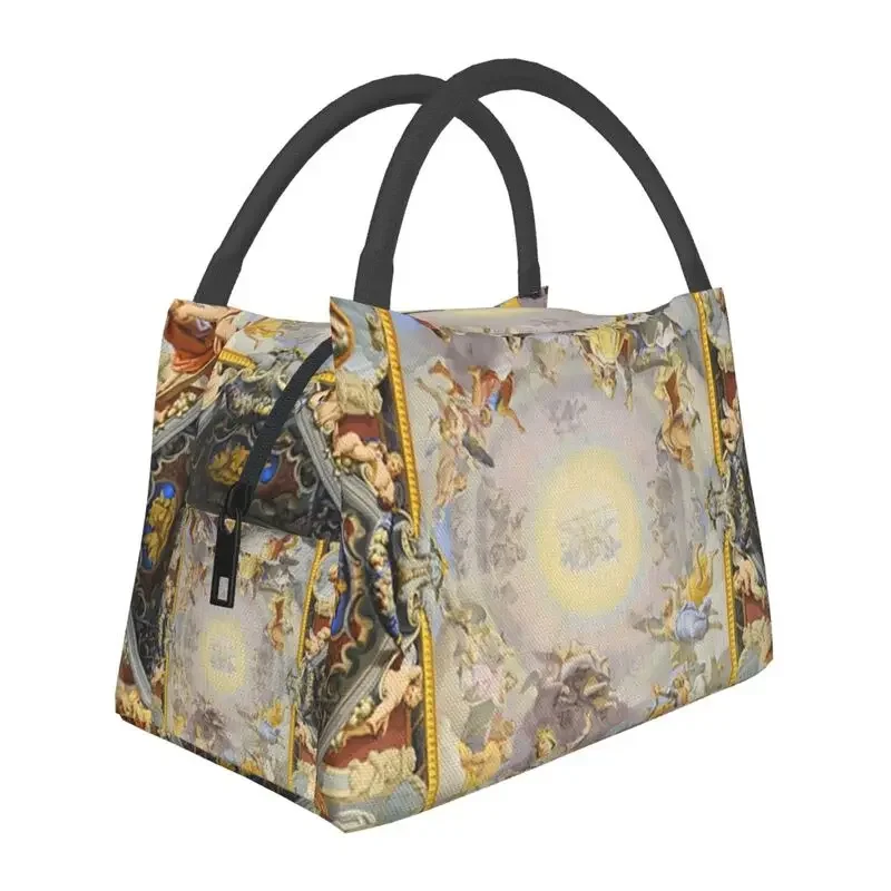 

Custom Ceiling Fresco San Girolamo Dei Croati Lunch Bag Women Thermal Cooler Insulated Lunch Box for Office Travel