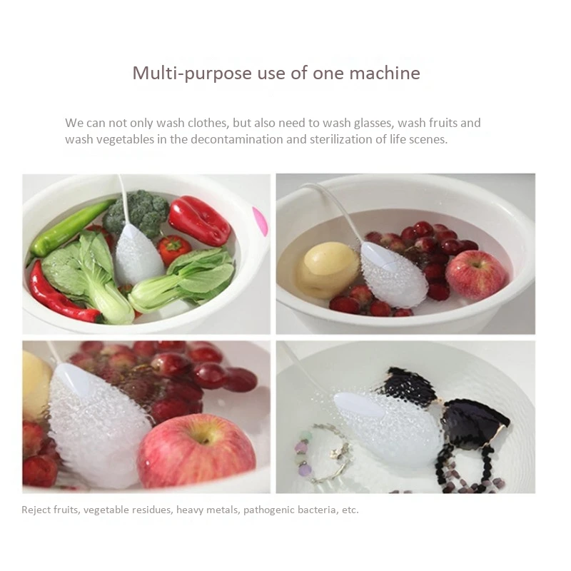 Mesin Cuci Mini Gelembung Ultrasonik, Asrama Jam Tangan, Mesin Cuci Kecil Portabel