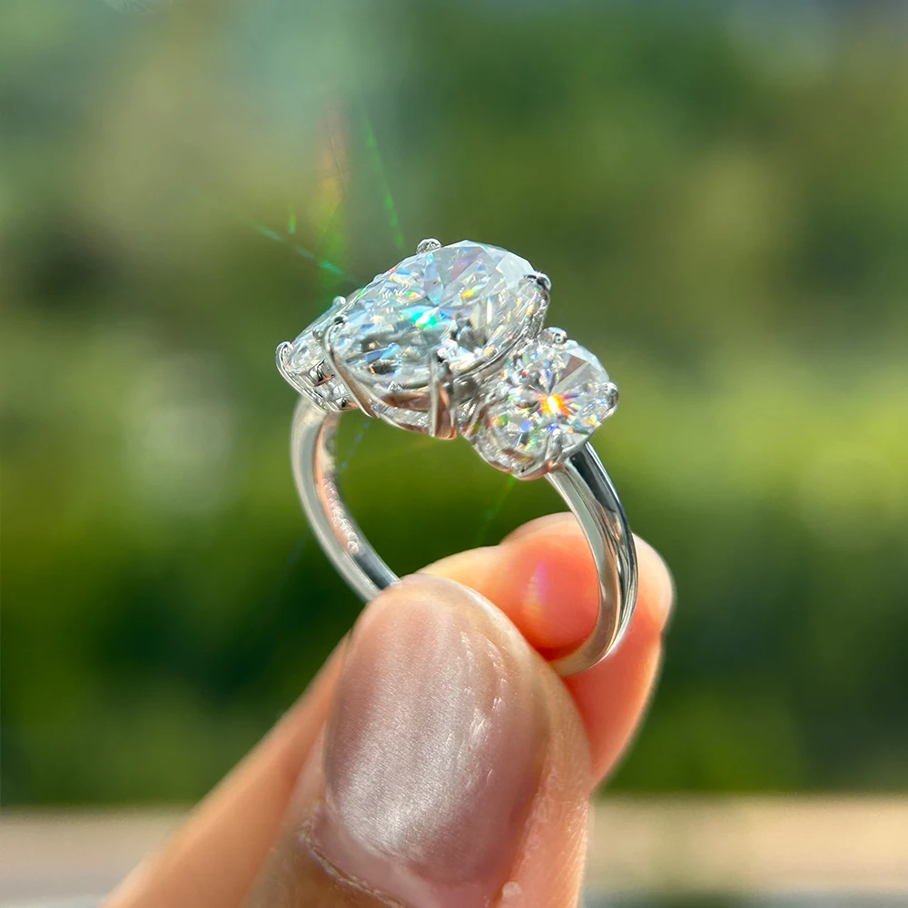 Обручальное кольцо с овальным  – обзор и цена Moissanite Engagement Ring 1 Carat