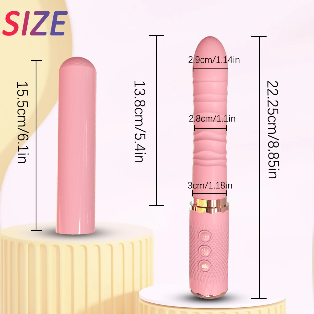 Dual motor Realistic Thrusting Dildo Vibrator With Heating,10 mode Sex Toys  Vibrator Clitoral Stimulator For Anal Stimulation