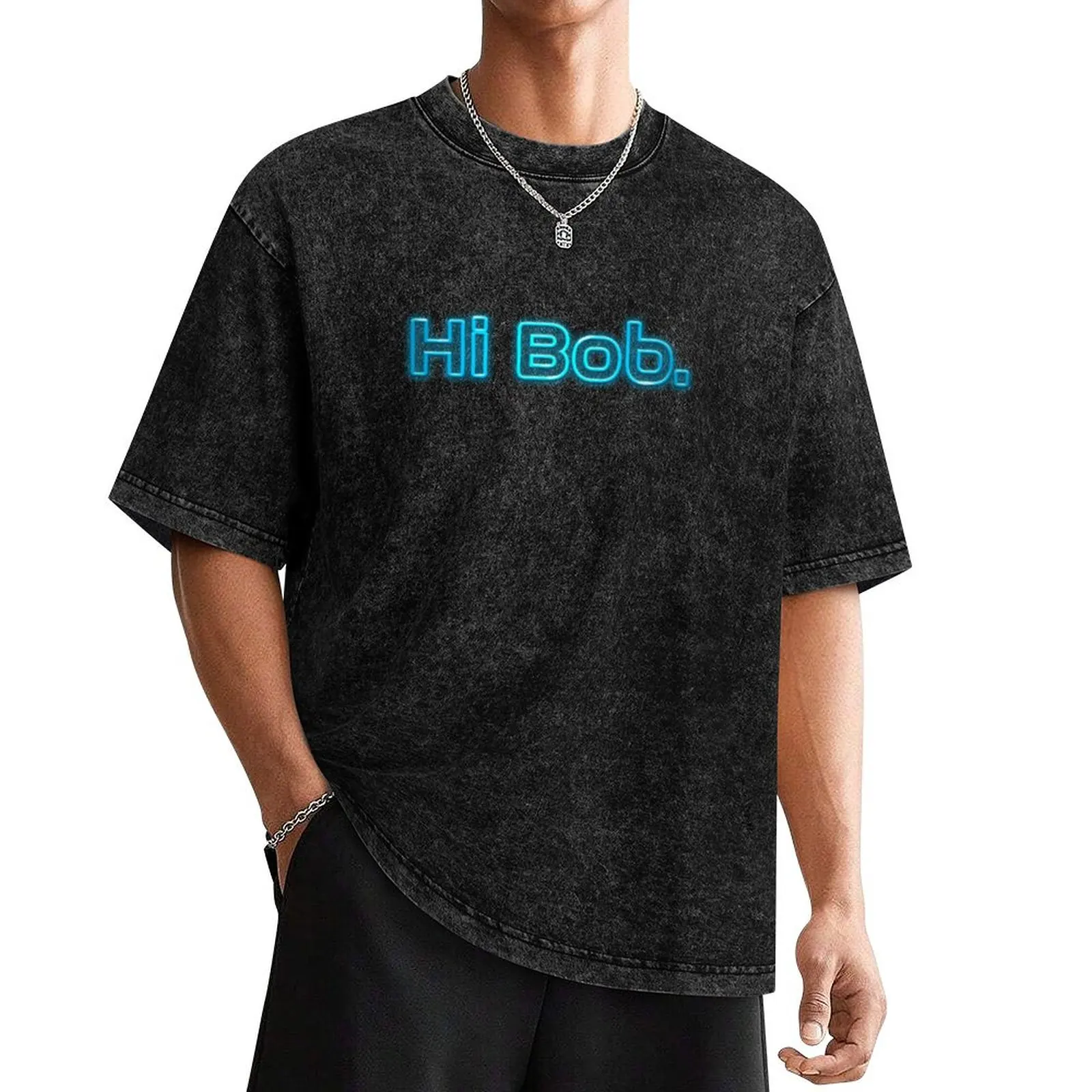 

Hi Bob 1 T-Shirt cotton graphic tees blue archive blacks tees plain t shirts men