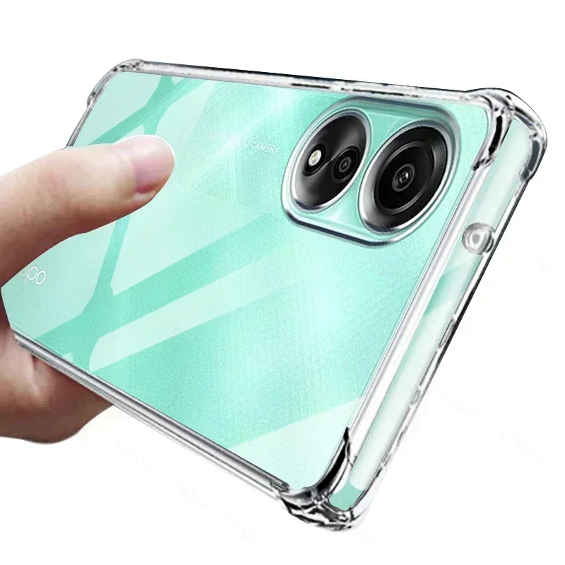 Shockproof Case for OPPO A78 A58 4G A98 A77S A57 5G A17 A17K Case Crystal Clear TPU Back Cover for Oppo A 78 58 98 77 57 17 K S