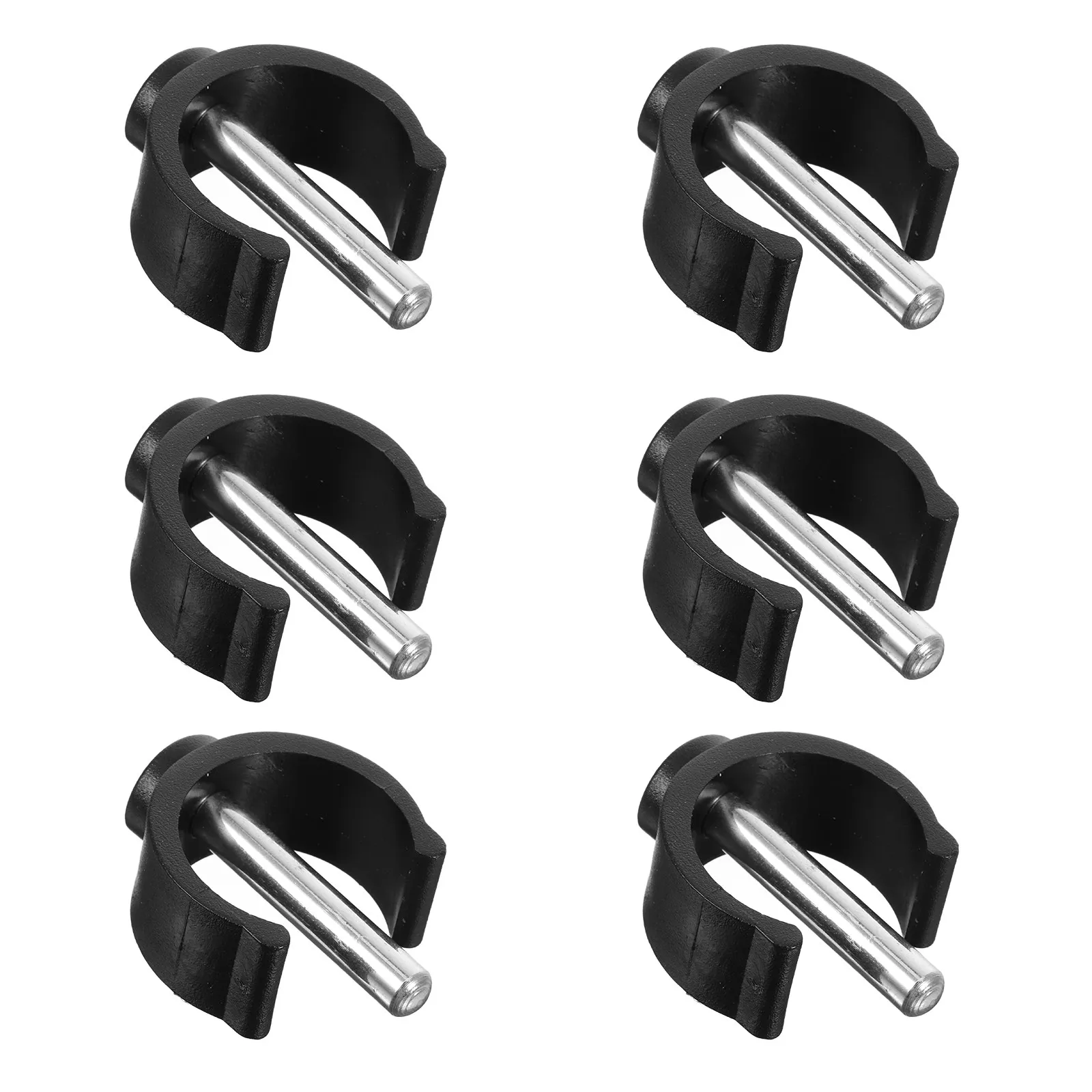 6Pcs Universal C-Buckle Latch for Crutches Canes Walkers Wheelchairs Replacement Parts Anti-Slip C Shape Handle