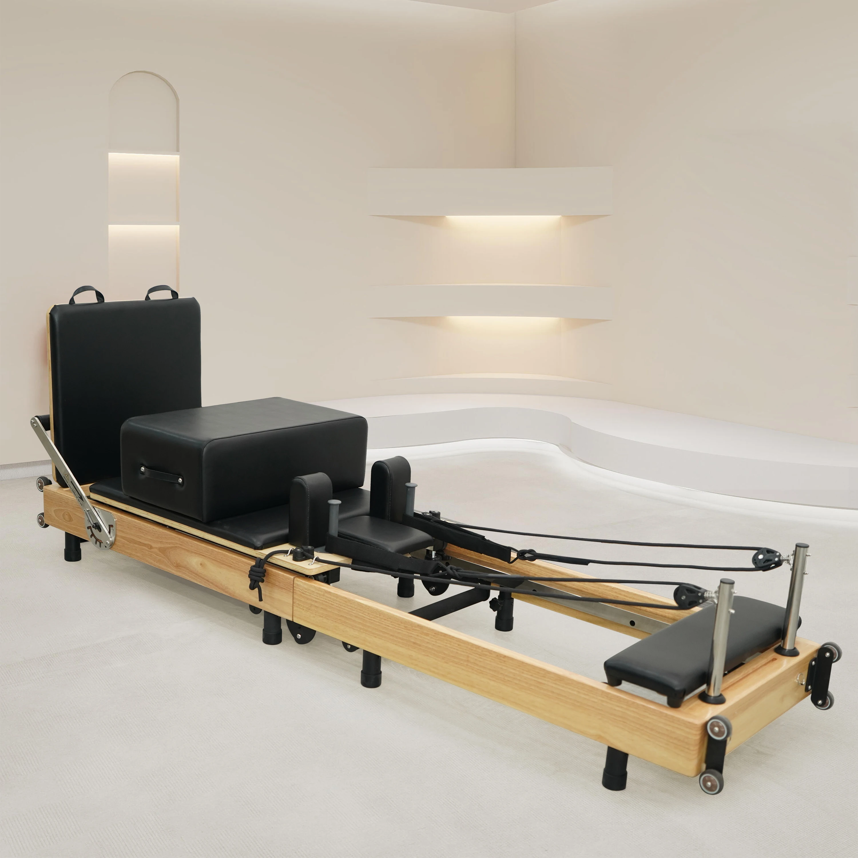 

Factory Price Sale Bed Set Portable Exercise Foldable Pilates Machine Folding Reformer