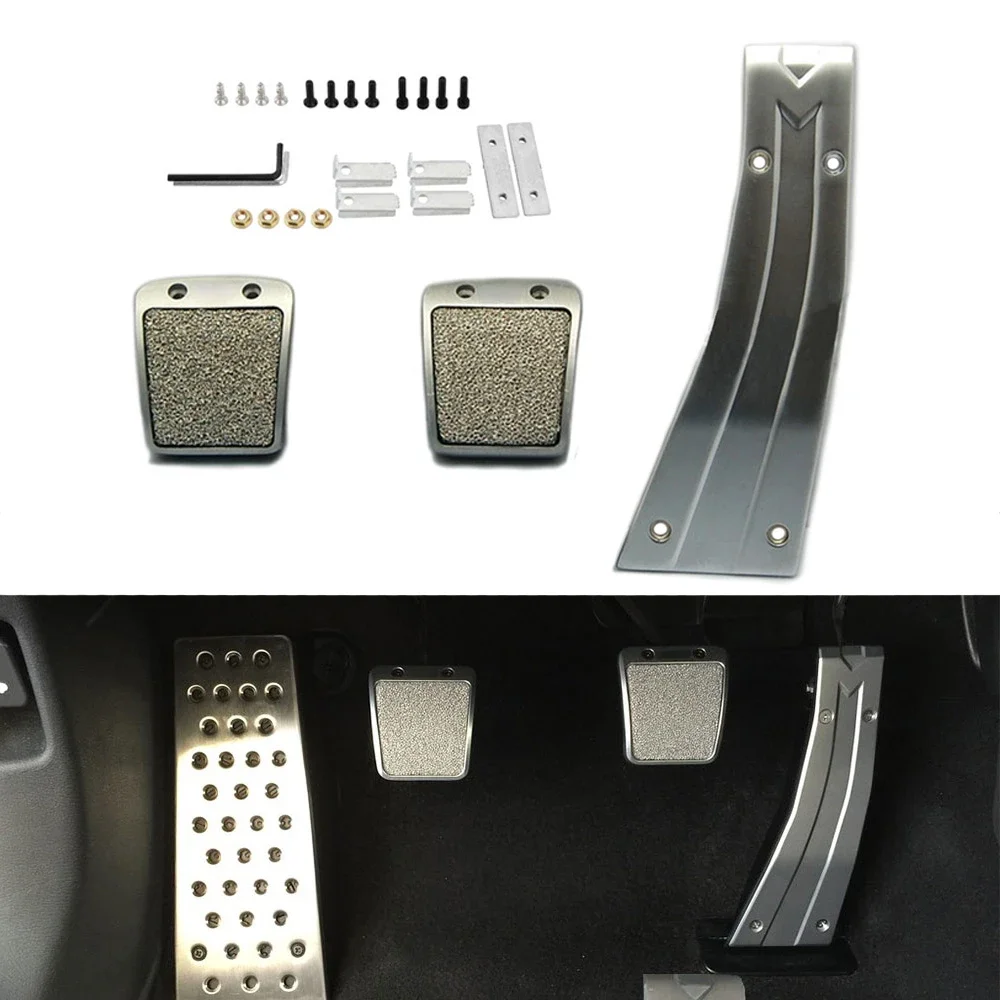 Racing Pedals Manual Car Foot Rest Accelerator Footboard Throttle Brake Clutch Treadle for 2006-2011 HONDA CIVIC TYPE R
