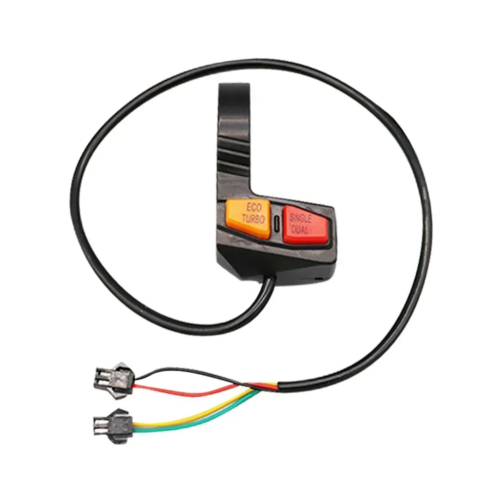 

Balanced 2in1 Scooter Switch Ebike Speed Switch Black And Red Color Easy To Install Good Compatibility For Electric Scooter