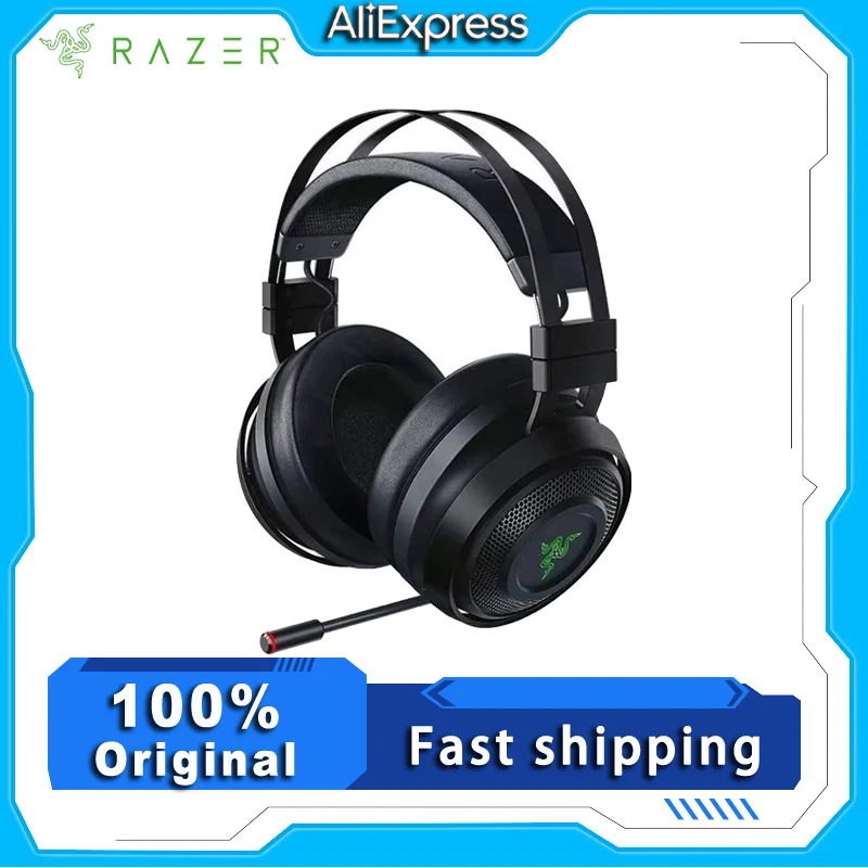 Razer Nari Ultimate Wireless 7.1 Surround Sound Gaming Headset: THX Audio & Haptic Feedback, Auto-Adjust Headband,Chroma RGB