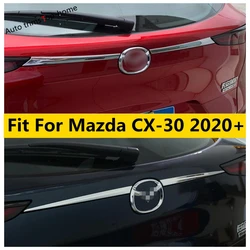 Mazda cx30 CX-30 dm 2020-2022用のクロームリアトランク成形カバー,外装アクセサリー,トリム