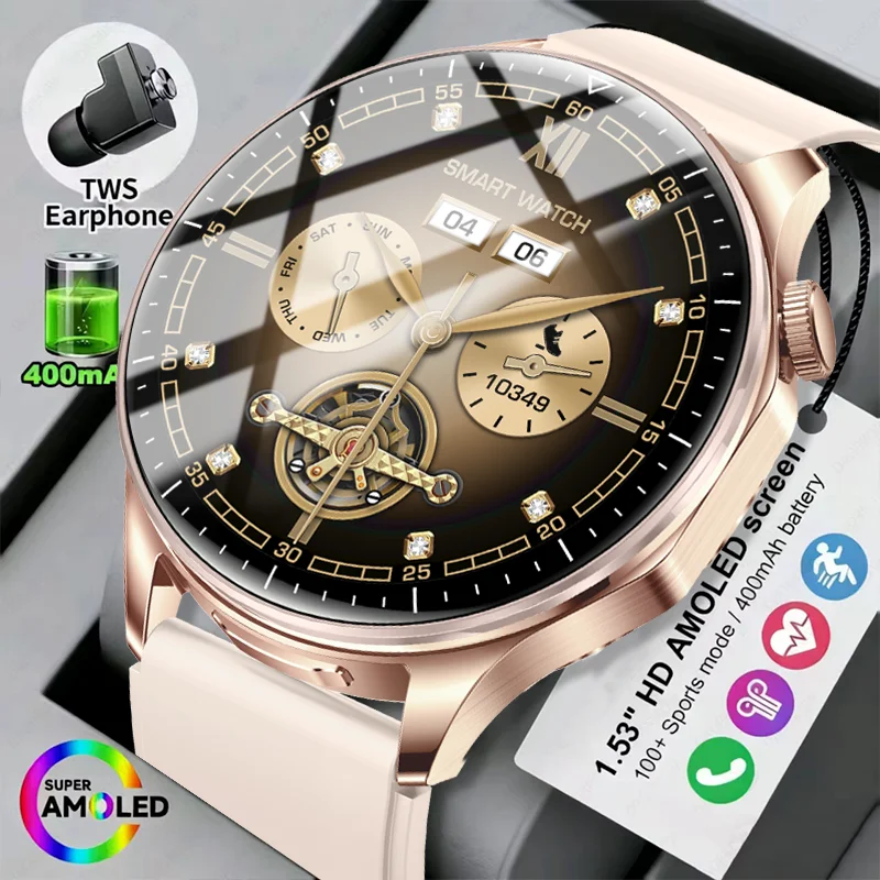

Умные часы 2026 Watch 2-в-1: наушники, смарт-часы, беспроводные наушники, GPS-позиционирование, мониторинг сердечного ритма, Bluetooth-звонки, мужские часы