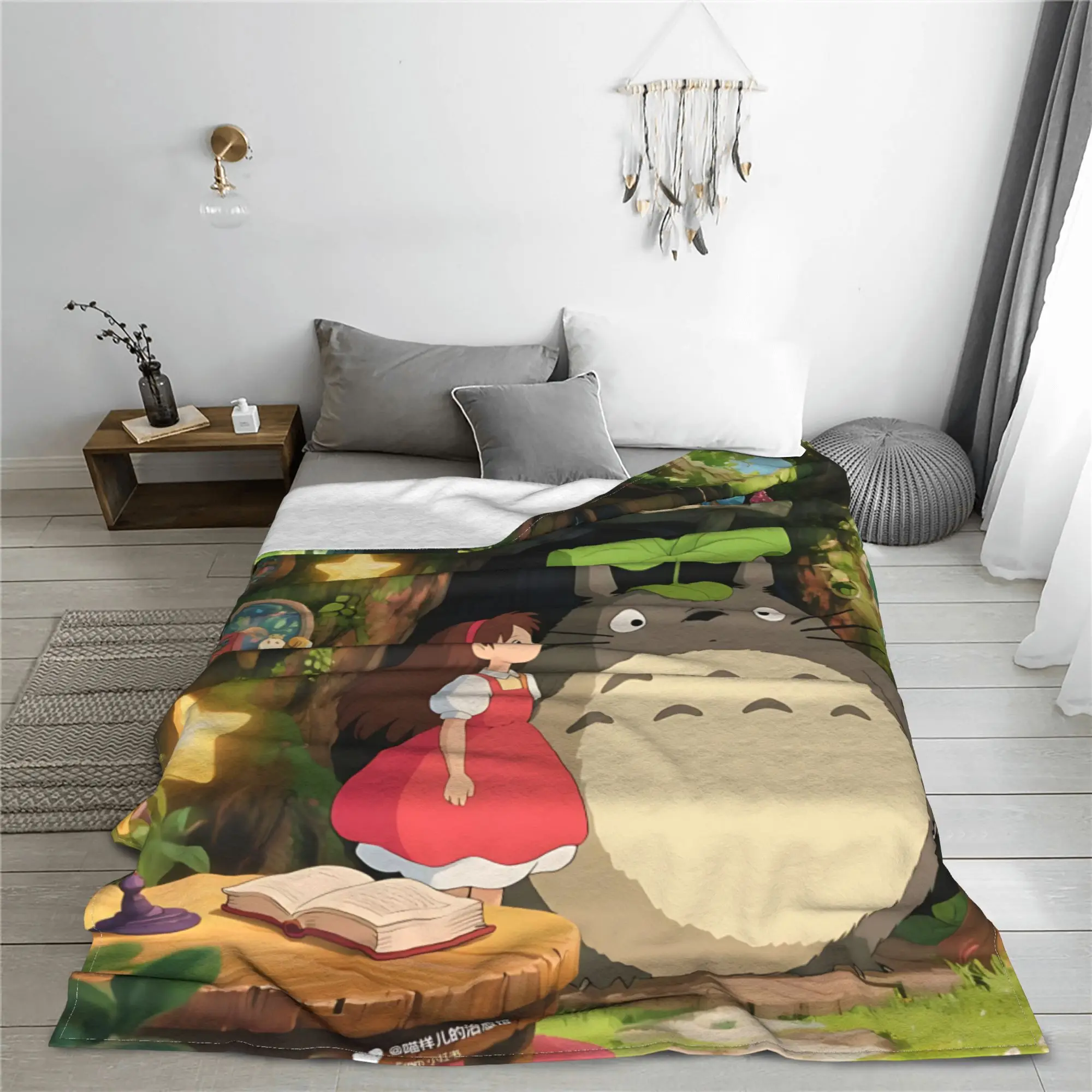 1PC home Cutecore My Neighbor Totoros  Blanket Super Cosy Plush Home Living Room Sofa halloween