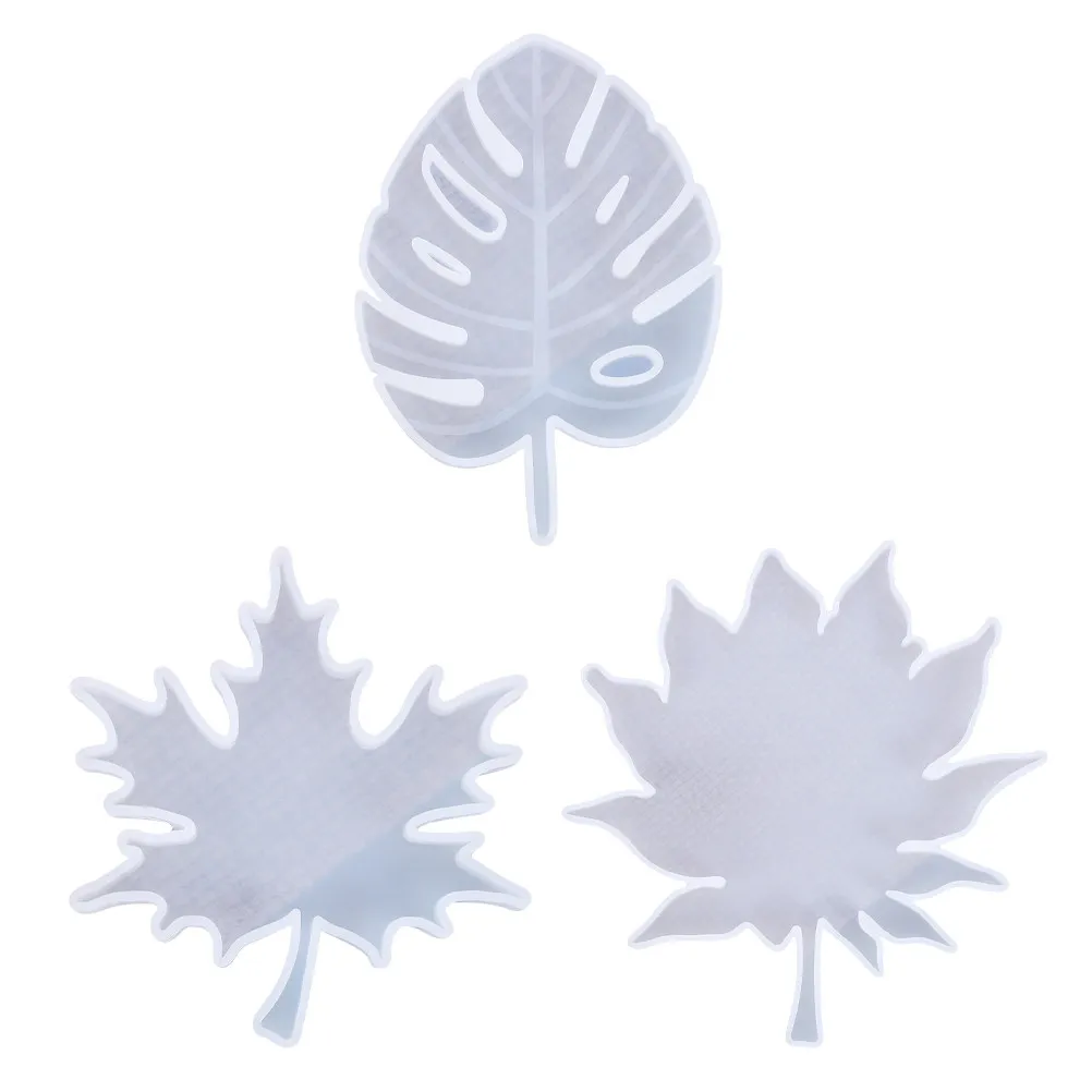 

1Set Epoxy Silicone Resin Coaster Molds Maple Leaf Shape Size DIY Art Mold Casting for Resin Coaster Craft Decoration