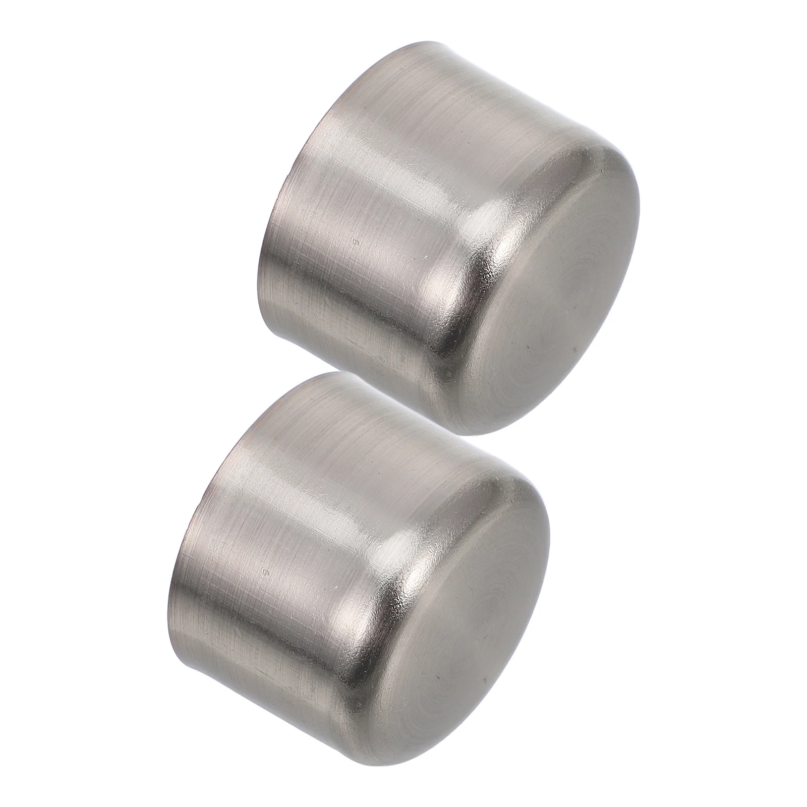 2 قطعة 28 مللي متر قبعات قضيب الستارة الفضة تصميم بسيط مناسبة أي ستارة سهلة التركيب إزالة نافذة قضيب مجموعة فينيال الفضة