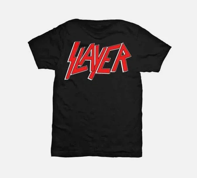 

Slayer Classic Logo T-Shirt Black New T-Shirt Tees Summer Short Sleeve T-Shirt Cotton Clothing Wear Trend New Fashion