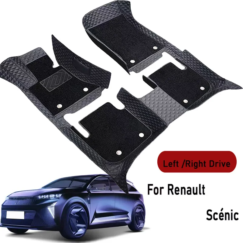 Car floor mats for Renault Scenic 2011 2012-2013 Customauto foot Pads automobile carpet cover interior accessories