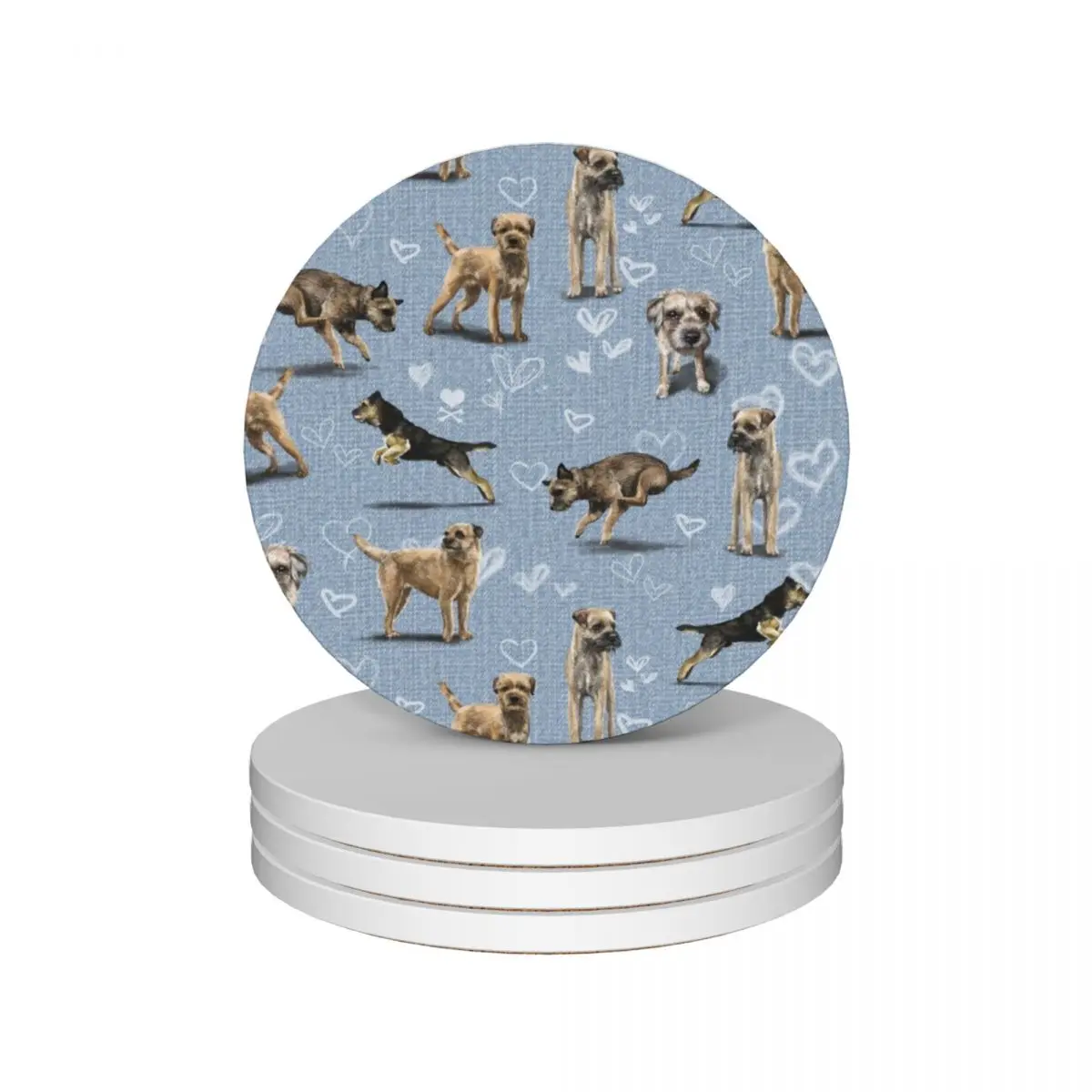 

The Border Terrier Ceramic Coasters (Set of 4) drinks cute cup bulk cute Coasters