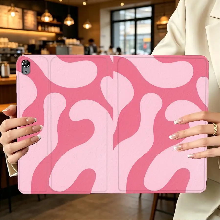 Case for Apple iPad Pro11 13 10th 7/8/9th Air 11 13 M4 M3 M2 A16 2026 with Pencil Slot Air 4/5/6th Color Stripe Pattern Print