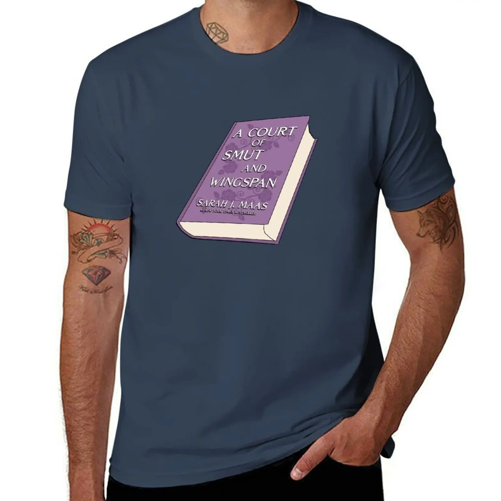 

ACOTAR A Court of Smut and Wingspan Book T-Shirt t shirt personalised cotton t shirts man 100% t shirts cotton 100% T-Shirt