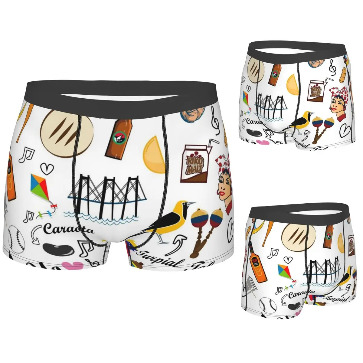 복서 팬티 반바지 베네수엘라 감정 팬티 남성용 부드러운 속옷 남성 남자친구 선물