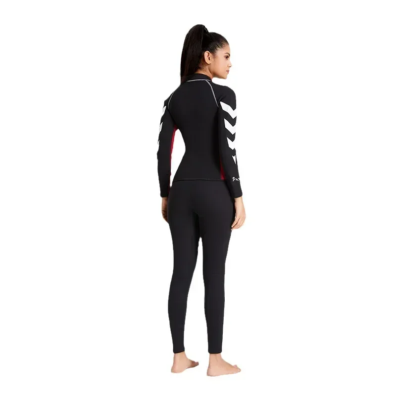 

Flexible 3Mm Men's And Women's Split Long-sleeved Wetsuits Surf Jackets Tops Thickened Warm Snorkeling Cold-proof And Sun-proof