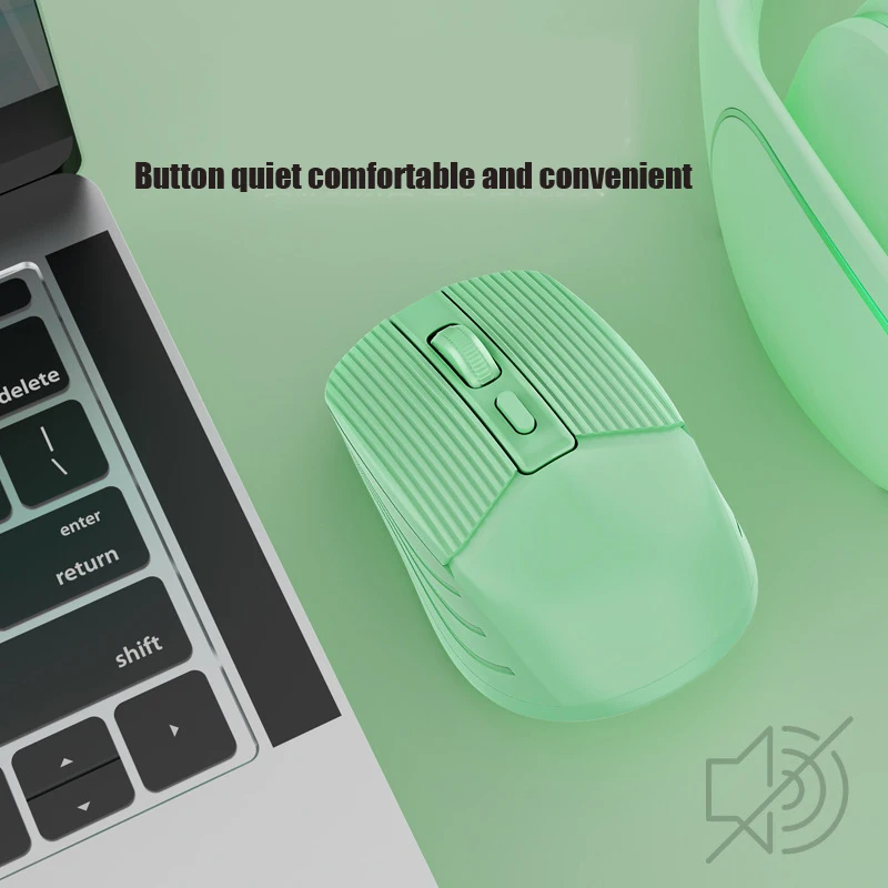 2.4Ghz Bluetooth Draadloze Pc Computer Gaming Muis Met Dpi Verstelbare Knop Type-C Opladen Voor Desktop/Laptop Tablet Computer