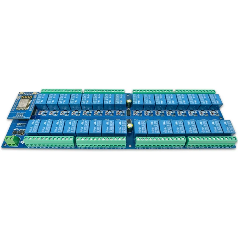 โมดูลรีเลย์บลูทูธ ABSQ-WIFI พร้อมการควบคุม 32 ช่อง - บอร์ดพัฒนา DC Power ESP8266
