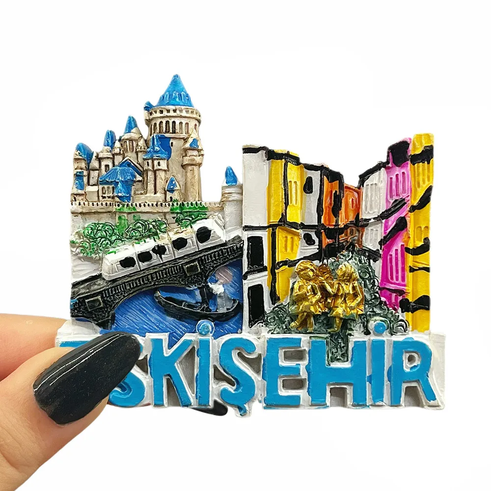 Turkey Travel 3D Fridge Magnet Bundle, Aegean Coast & Historic Landmarks Souvenir, Resin Collectible Gift Set