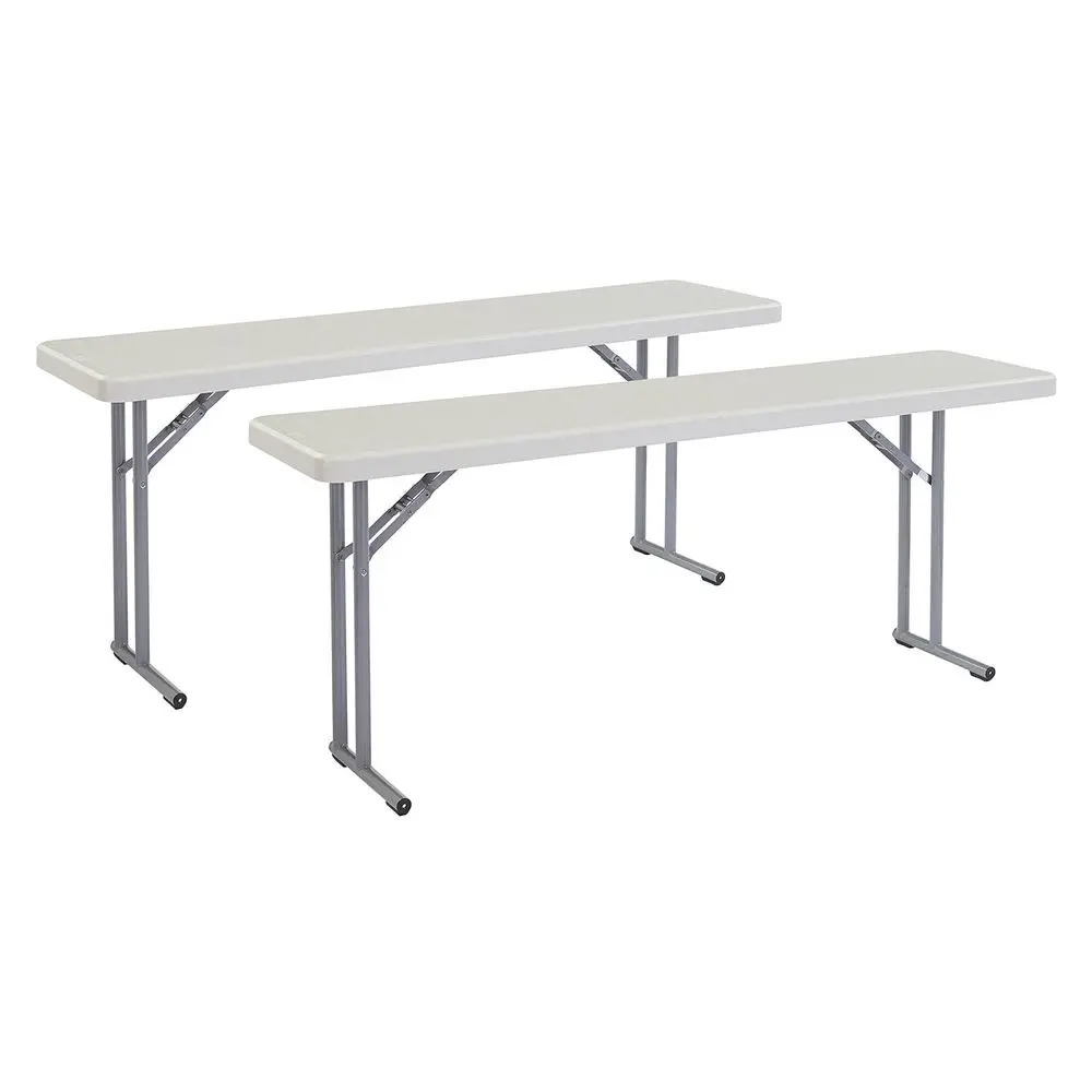 

18 x 72 Heavy-Duty Folding Seminar Table, Speckled Grey