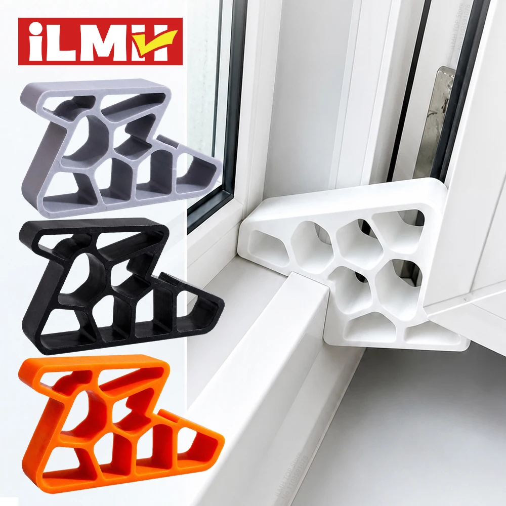 iLMH Heavy Duty Door Stopper, Non-Slip Balcony Window Door Wedge, Super Strong Load Capacity, Easy Install for Home Office