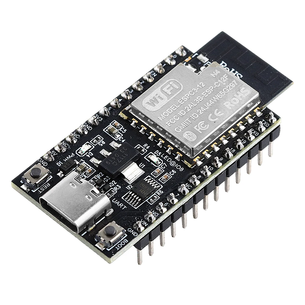 ESP32 C3 Development Board Wifi BT Module RISC-V 32-Bit Single-Core ESP32-C3 N4 4MB Flash 26PIN TYPE-C Soldered Pin