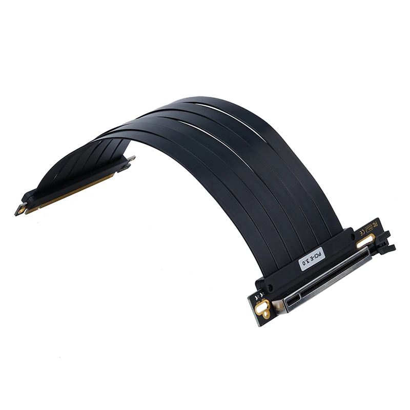 PCIE 3.0 X16 Riser Cable Video Card EMI Shielded High-Speed Flexible Extender PCI Express Adapter PCI-E Gen 3 GPU Extension Cord