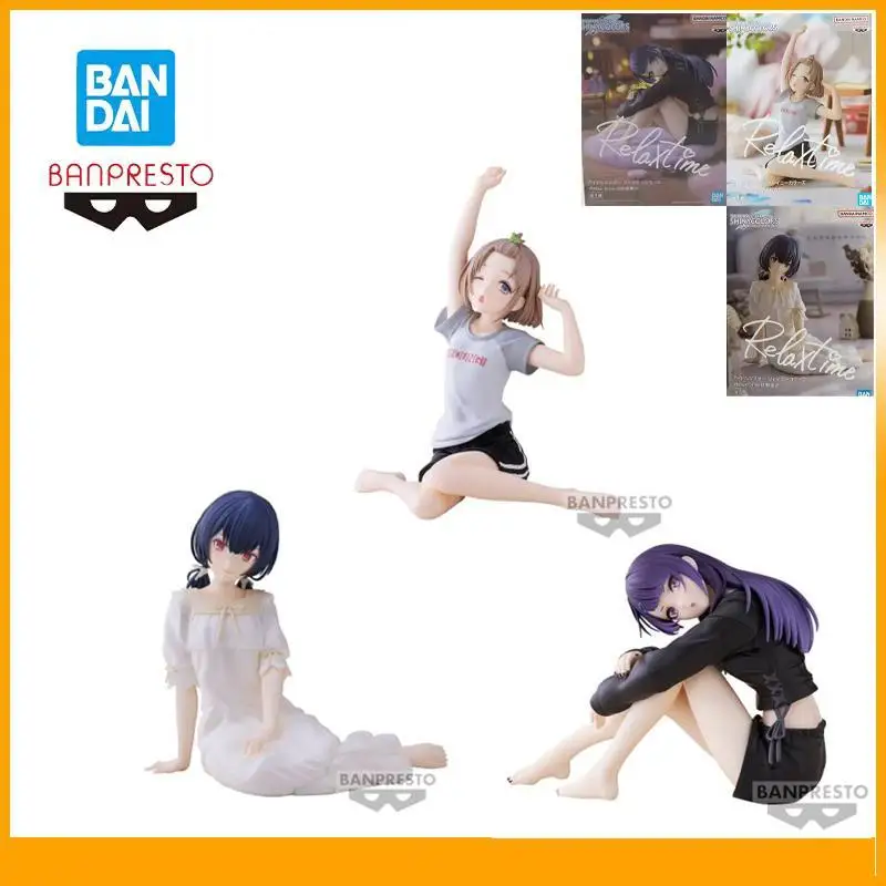 

Original Bandai Banpresto He Idolm Ster Shiny Colors Relax Time Morino Rinze Serizawa Asahi Tanaka Mamimi Figure Model Collect