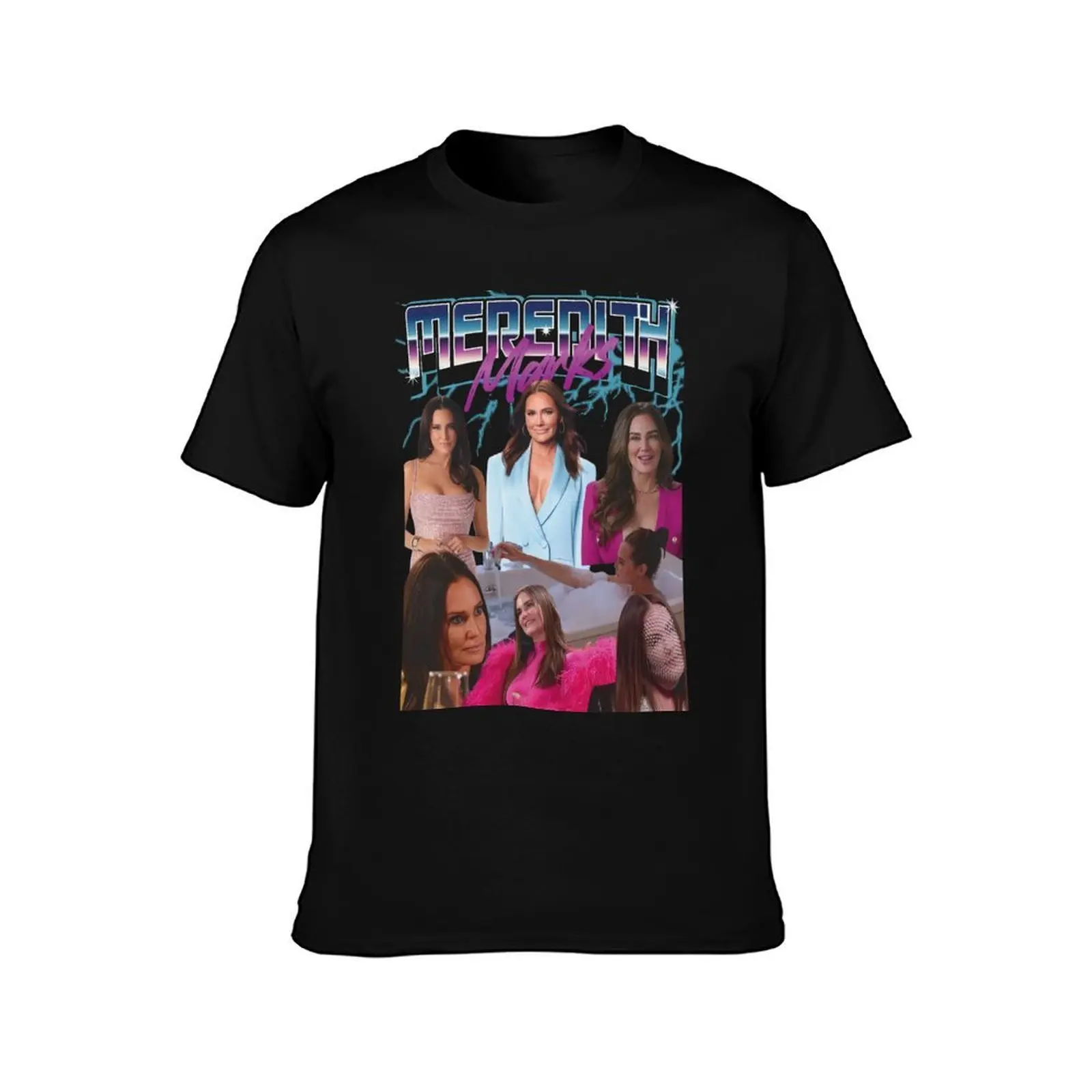 Vintage Meredith Marks RHOSLC T-Shirt, Summer Casual Cotton Tee, Oversized Streetwear Tops, Vintage Graphic Print, 100% Cotton