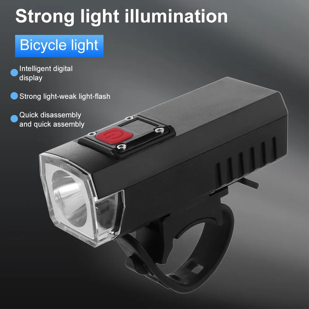 

MTB Flashlight Digital Digital Bicycle Light Super Bright Intelligent Taillight Light 3Modes Waterproof Bike Lamp Mountain Bike