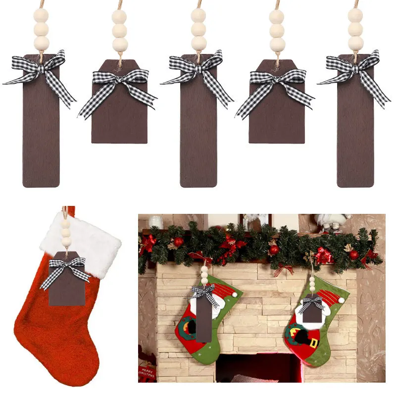 

10Pcs/Set Blank Wooden Gift Tags Labels Unfinished Christmas Decorative Wood Chip Blank Hanging Wedding Birthday Party Decors