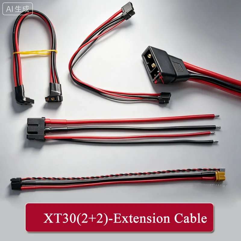 XT30 (2+2) Connection Cable Connector AMS Plug for Xiaomi Servo Motor Micro Motor XT30 (2+2) - F Male to Female Extension Line