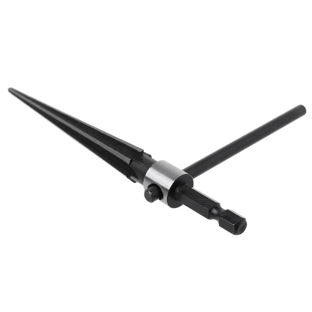 3-13mm Tapered Reamer 6 Flute Beveling Trimming Workshop Carbon steel Cutting Drilling Fixture Handheld Repair