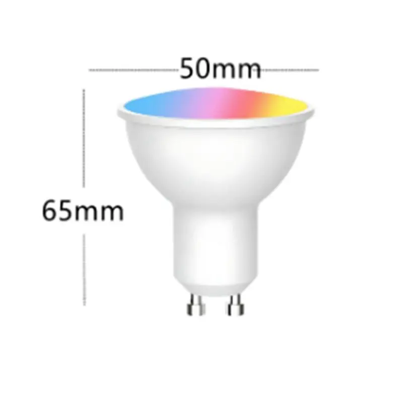 L60A Tuya Bluetooth GU10 LED Light Bulb Dimmable 6W 220V Smart Life App Control Spotlight Bulb Works With Alexa Google 2Pcs