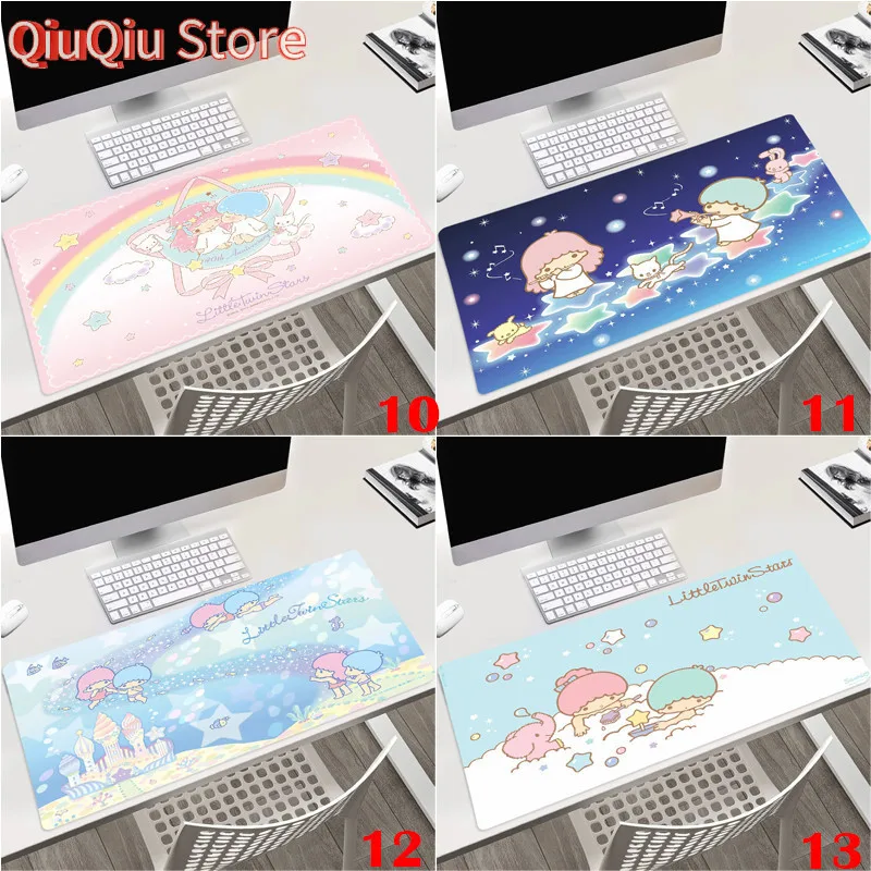 Sanrio Little Twin Stars Miếng Lót Chuột Bàn Phím Miếng Lót Bàn Văn Phòng Miếng Lót Chơi Game Phụ Kiện Laptop Chống Trơn Trượt M
