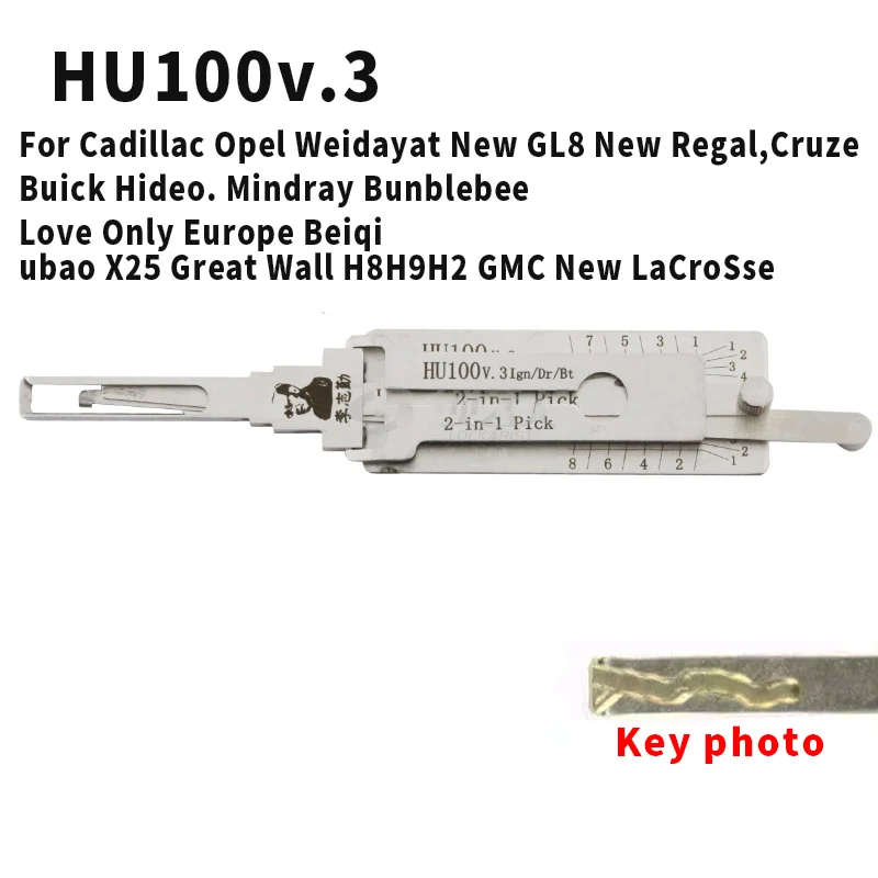 LISHI 2-in-1-Decoder für Volkswagen, Audi, Mercedes-Benz, Skoda, Porsche, Ford, Chevy, Buick, Hyundai, Toyota, BMW Schlosswerkzeug