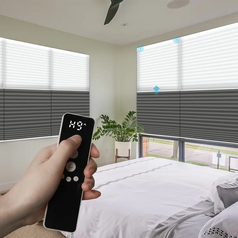 Perfect for bedrooms. Day night honeycomb blinds. Sheer for morning light. Blackout for deep sleep. Insulating & quiet. Custom