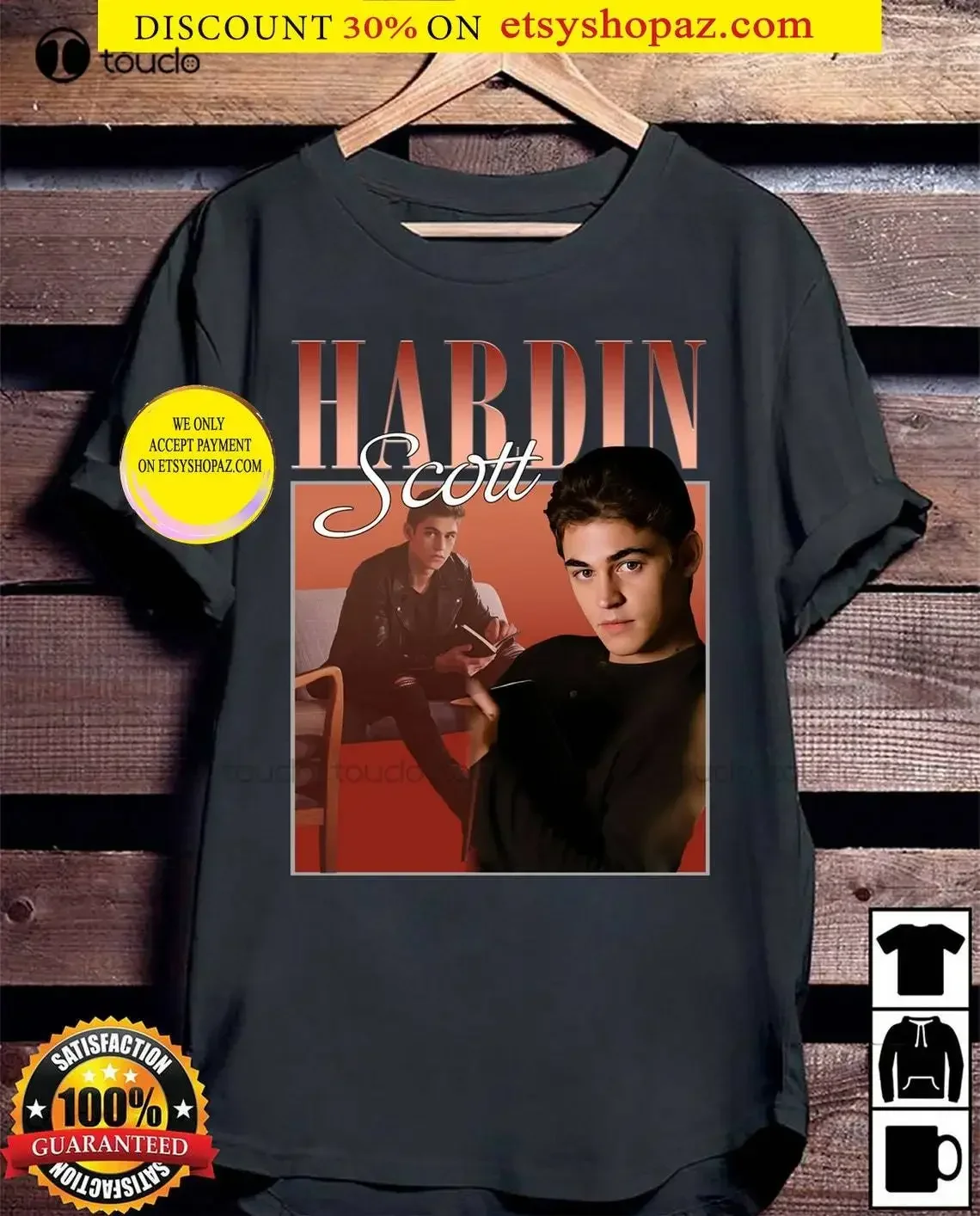 Hardin Scott T-Shirt Hardin Scott Sweatshirt Hero Fiennes-Tiffin Women'S Tee After Movie Gift Vintage 90'S T-Shirt Womens Xs-5Xl