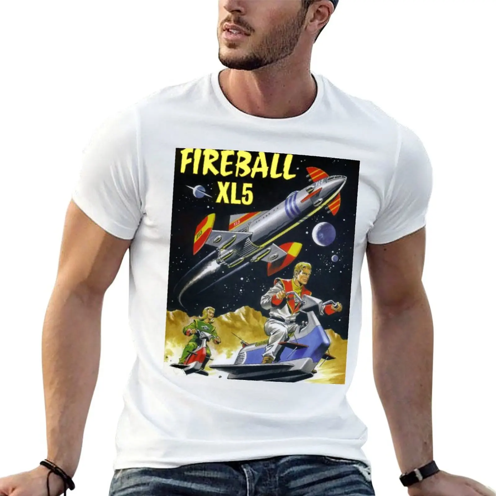 fireball xl5 T-Shirt Outdoor Sports Short Sleeve Top