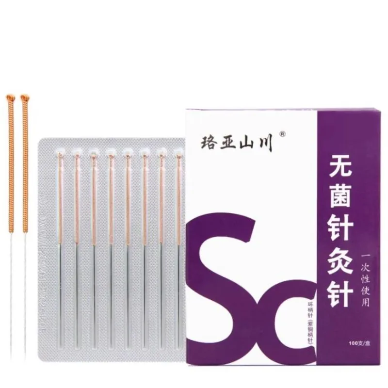 100PCS Sterile Acupuncture Needles Hwato Copper Handle Warm Needle Body Health Beauty Accupuncture medical Meridian Acupoints