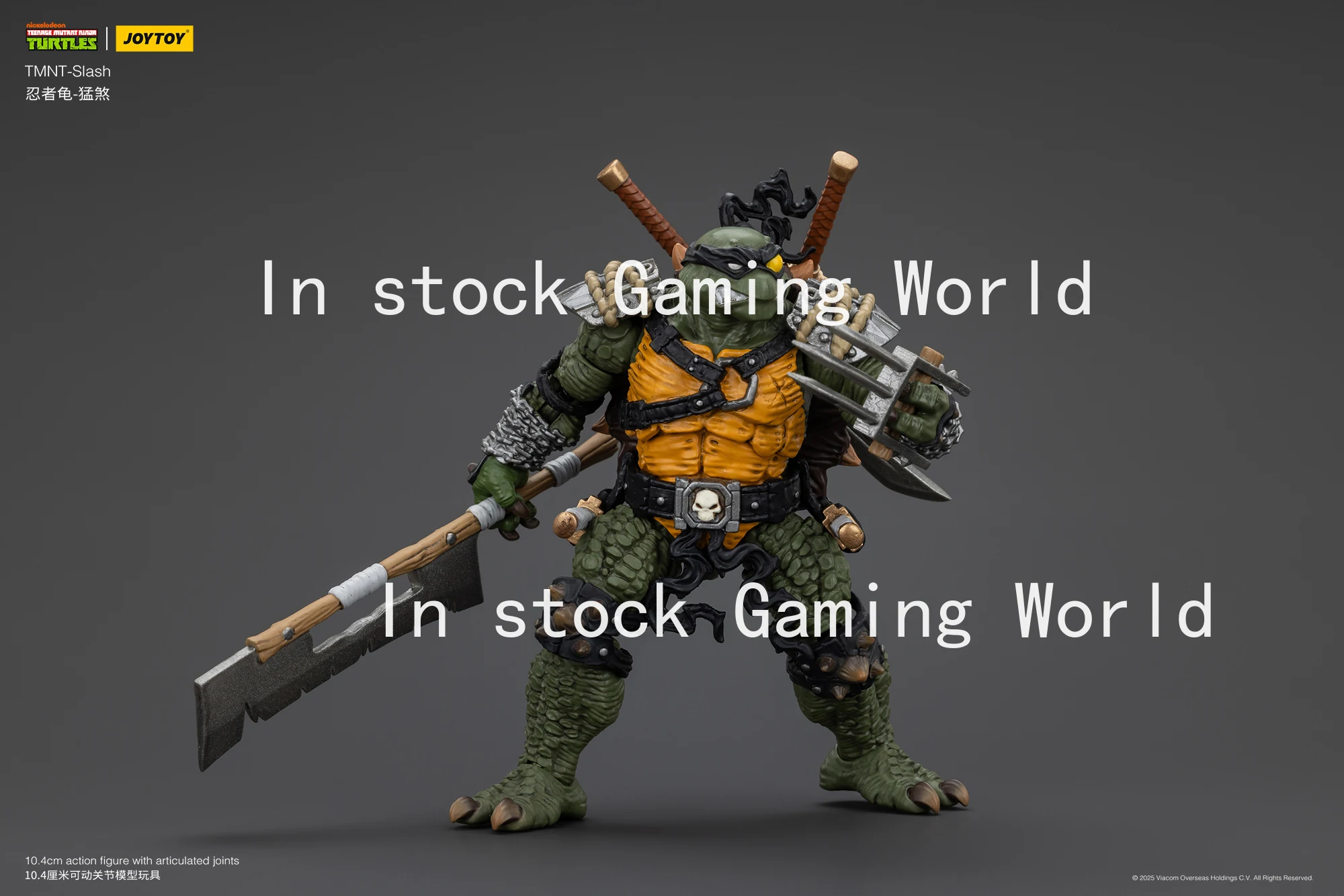 24 ساعة التسليم JOYTOY 1/18 عمل الشكل السلاحف مائل Tokka أنيمي نموذج لجسم لعبة #6