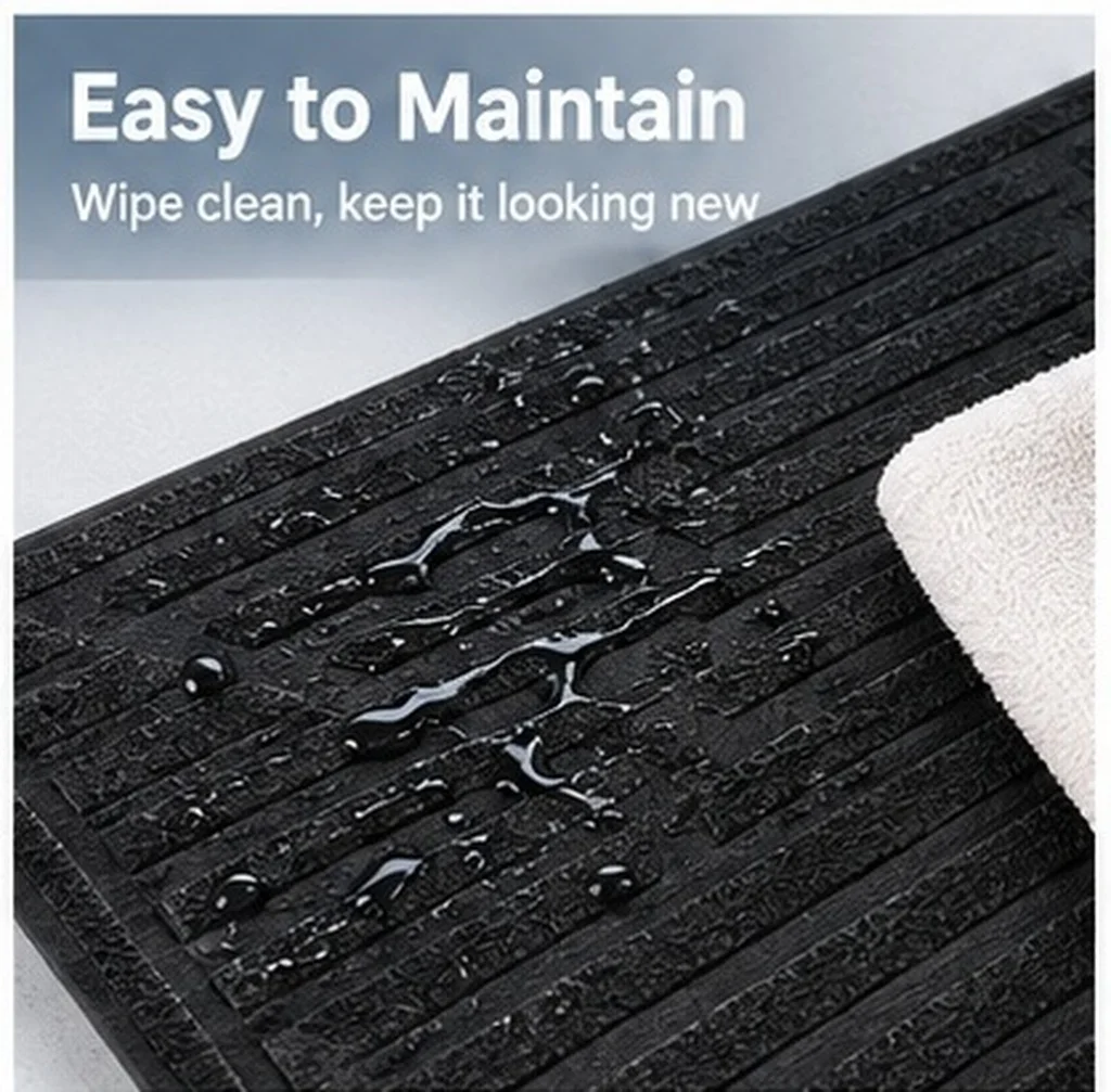 Heavy-Duty Rubber Car Floor Carpet Repair Patch Protective Mat Pad Anti-Slip Driving Safety Foot Pedal Pad Auto Carpet Patch