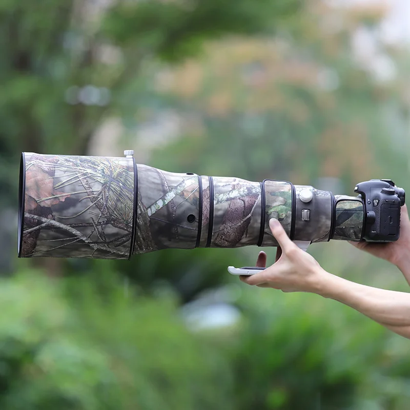 Pogoń ptaki kamuflaż obiektyw do CANON EF 600 mm F4 L III USM wodoodporna i przeciwdeszczowa osłona ochronna na soczewki