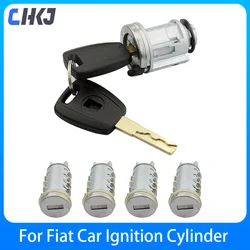 CHKJ SIP22 Blade Car Ignition Lock Set Key For Fiat Car Original Milling Lock Car Door Modified Lock Cylinder Car Key Trunk Lock