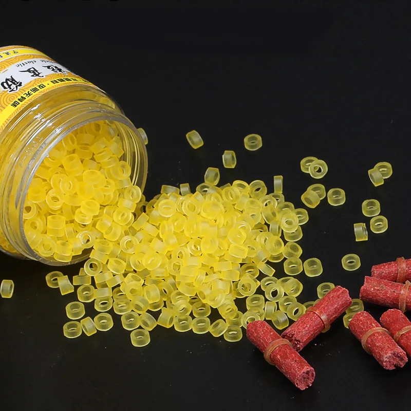 Angeln handgebunden hängende Pellet-Lederband Gummi-Köderbänder für BloodWorm-Köder Granulator-Köder elastisches Band 4 mm 5 mm 6 mm – Detail 4