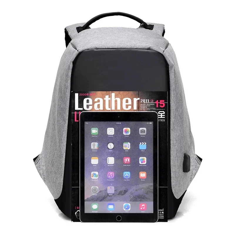 حقيبة ظهر مضادة للسرقة مقاس 15.6 بوصة للكمبيوتر المحمول للرجال Mochila ذكر مقاومة للماء حقيبة ظهر ذات سعة كبيرة حقيبة ظهر مدرسية مصممة